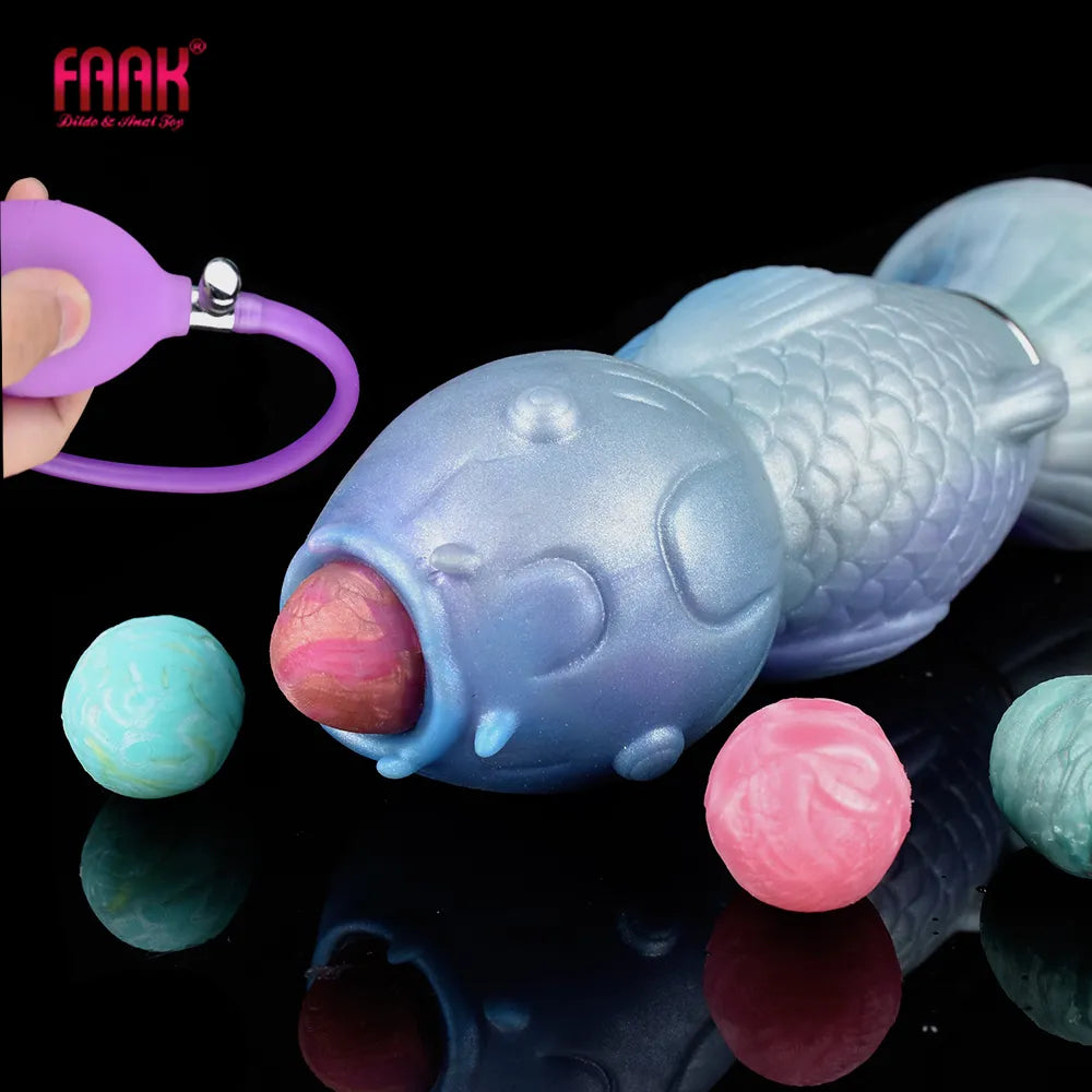 FAAK Fantasy Koi Pneumatic Ovipositor Anal Sex Toys Lay Eggs Dildos –  honeysx