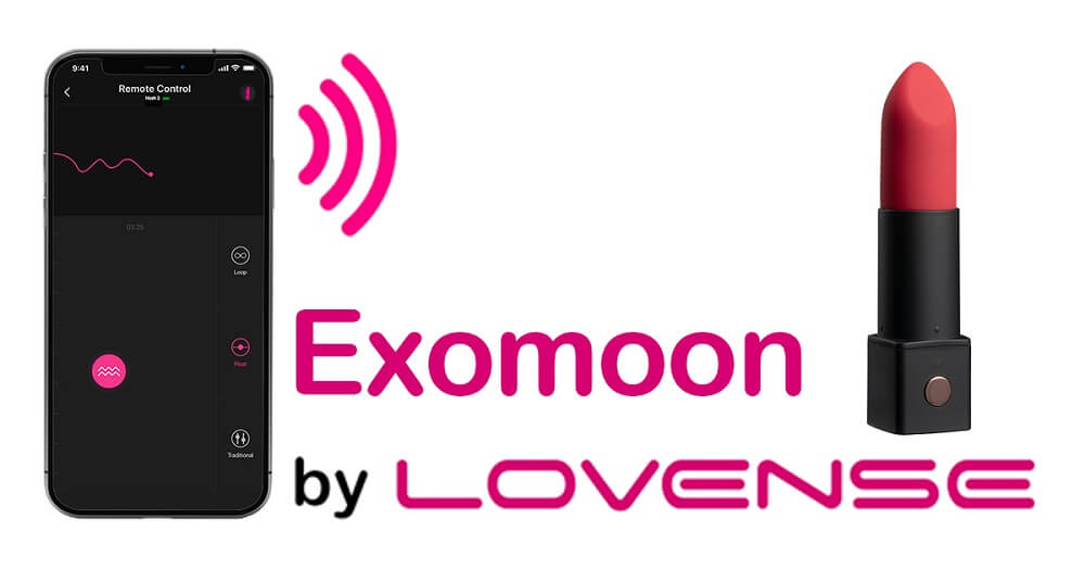 LOVENSE EXOMOON: APP Control Bluetooth Lipstick Vibrator To Release Your Passion