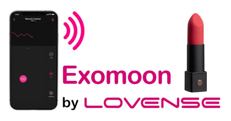 LOVENSE EXOMOON: APP Control Bluetooth Lipstick Vibrator To Release Your Passion