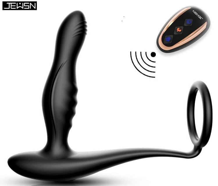 prostate massager with cock ring