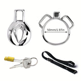 FRRK-138 Stainless Chastity Cage Device 4 Size Penis Ring Wearable Cock Lock