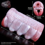 Realistic Animal Dual Channel Silicone Pocket Pussy Penis Exercise Masturbator