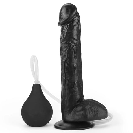 11" Realistic Squirting Dildo Ejaculating Dildo with Enema Bulb