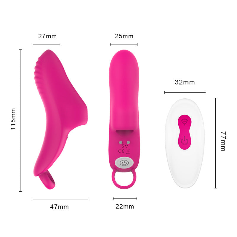 Evolved SHD-S116 Remote control Silicone Finger Vibrator