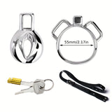 FRRK-138 Stainless Chastity Cage Device 4 Size Penis Ring Wearable Cock Lock