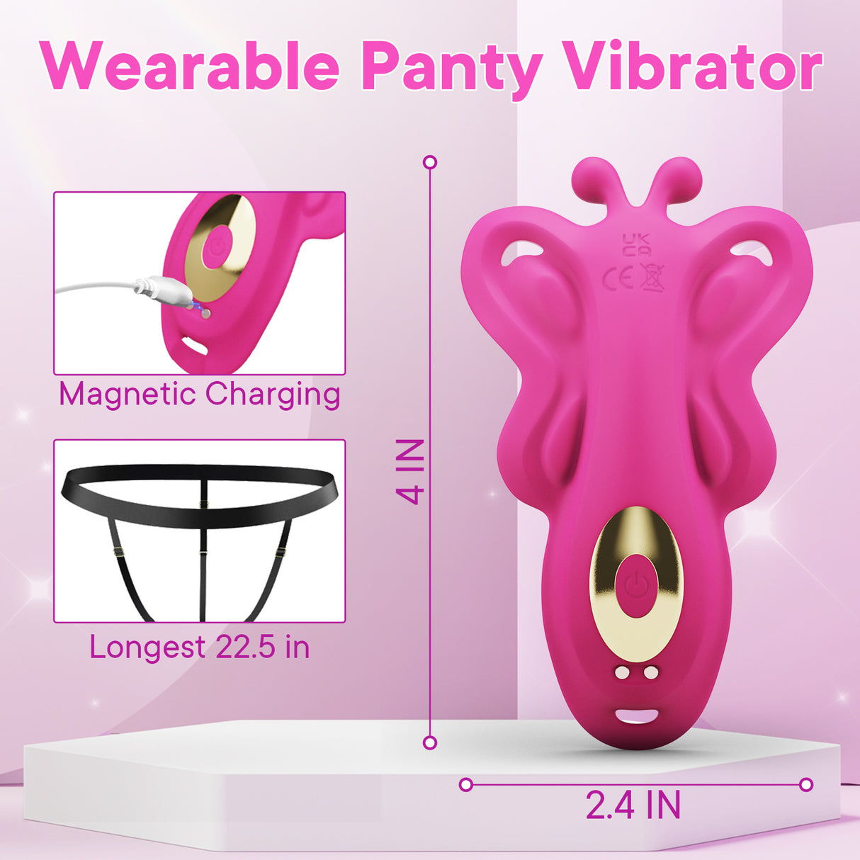 APP Control Butterfly Vibrating Panties With 9 Vibration Modes