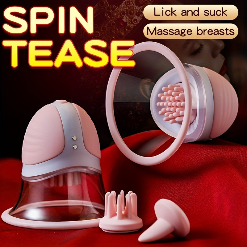 AAV Tongue Licking Sucking Massager Vibrator Perfect Couple Sex Toy