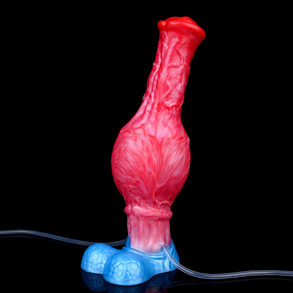 5255 Squeeze Inflatable Squirting Butt Plug Dildo