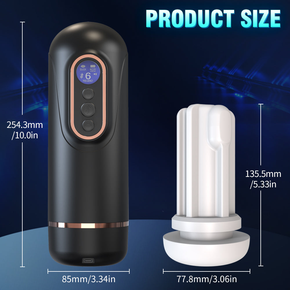 2024 Amazing 5in1 telescopic Electric sucker heating Voice Male Masturbation Cup