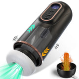 2024 Amazing 5in1 telescopic Electric sucker heating Voice Male Masturbation Cup