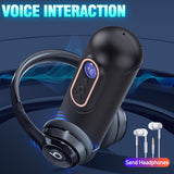 2024 Amazing 5in1 telescopic Electric sucker heating Voice Male Masturbation Cup