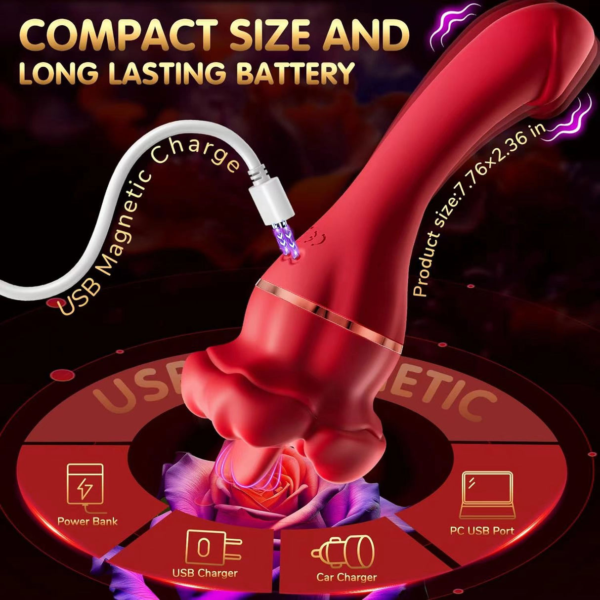 2024 most popular Female Double head Tongue Licking G Spot Clitoral Vibrator