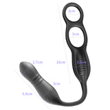 2024 new Prostate Massager Vibrating Anal plug double rings with remote control