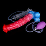 5255 Squeeze Inflatable Squirting Butt Plug Dildo