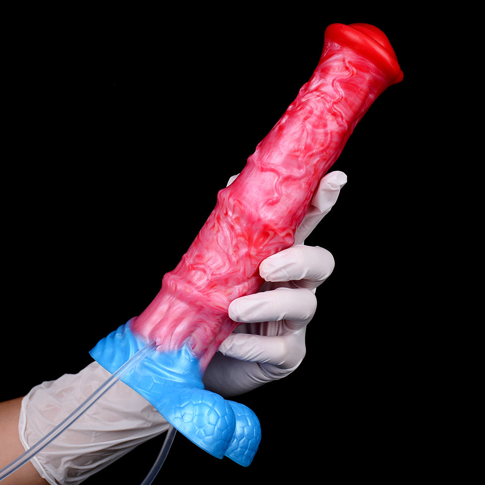 5255 Squeeze Inflatable Squirting Butt Plug Dildo