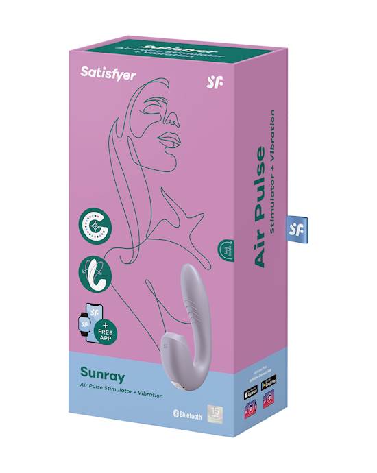 Satisfyer Sunray G Spot clitoral stimulation air-Pulse Vibrator With APP