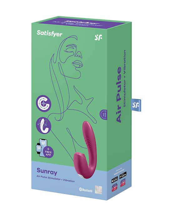 Satisfyer Sunray G Spot clitoral stimulation air-Pulse Vibrator With APP