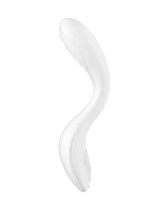 Satisfyer Rrolling Pleasure Vibrator-Mint - White - 8.6 Inch