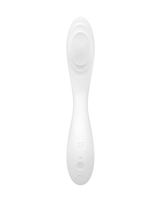 Satisfyer Rrolling Pleasure Vibrator-Mint - White - 8.6 Inch