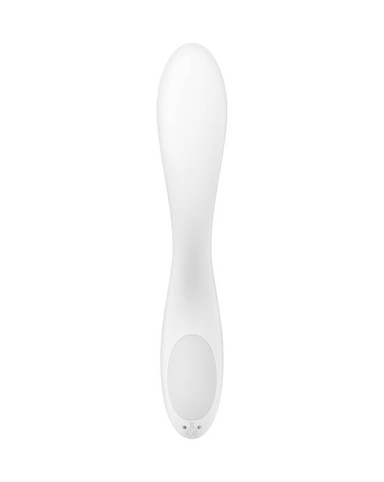 Satisfyer Rrolling Pleasure Vibrator-Mint - White - 8.6 Inch