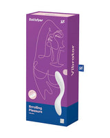 Satisfyer Rrolling Pleasure Vibrator-Mint - White - 8.6 Inch