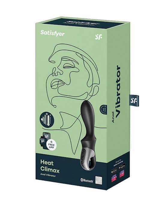 Satisfyer Heat Climax Anal Vibrator Connect App G-Spot or prostate stimulation