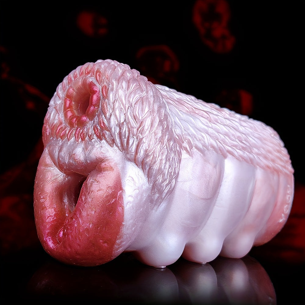 Realistic Animal Dual Channel Silicone Pocket Pussy Penis Exercise Masturbator