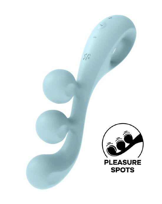 Satisfyer Tri Ball 2 Multi Vibrator clitoral, vaginal, and anal stimulation- Light Blue