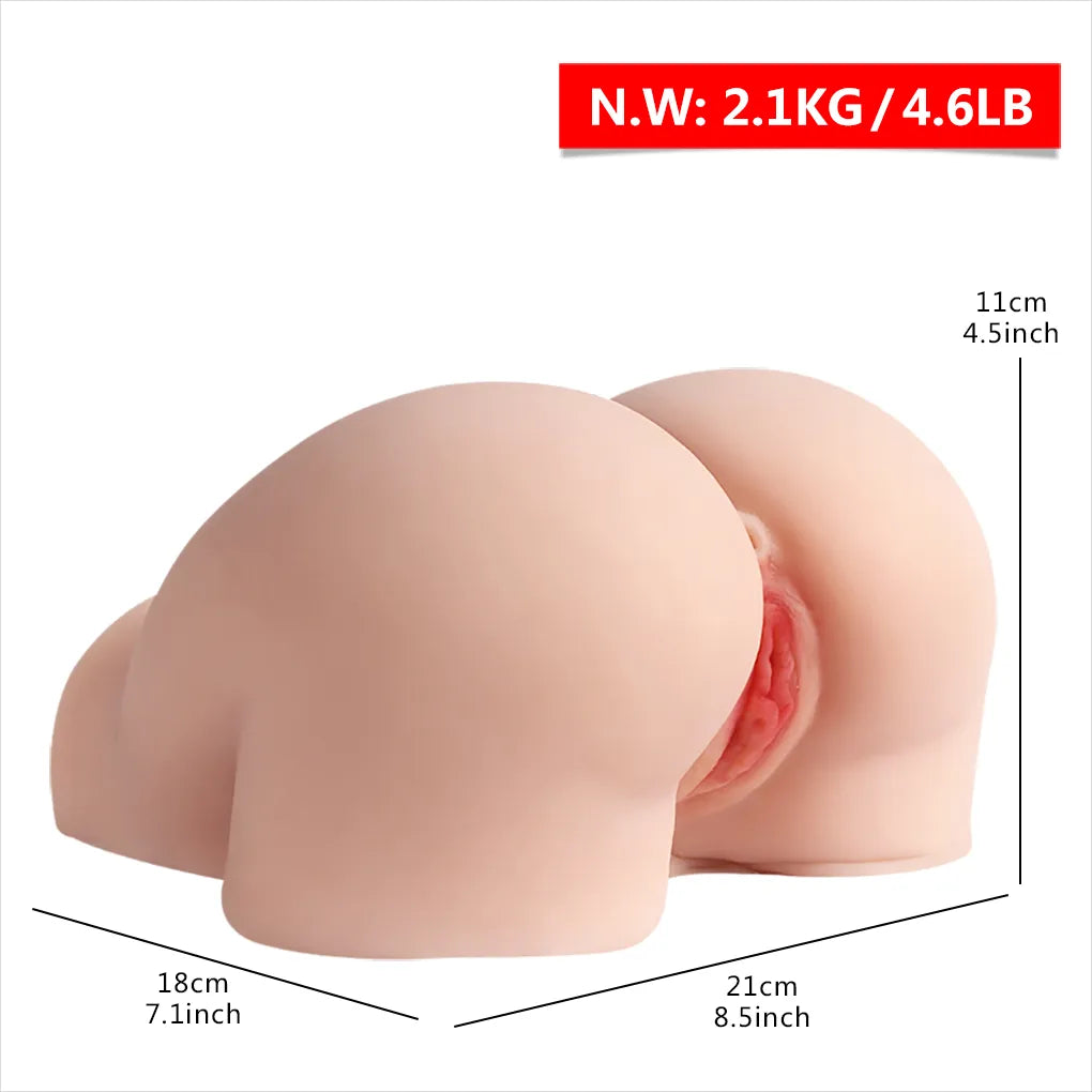 2IN1 Realistic Simulation Buttocks Masturbator