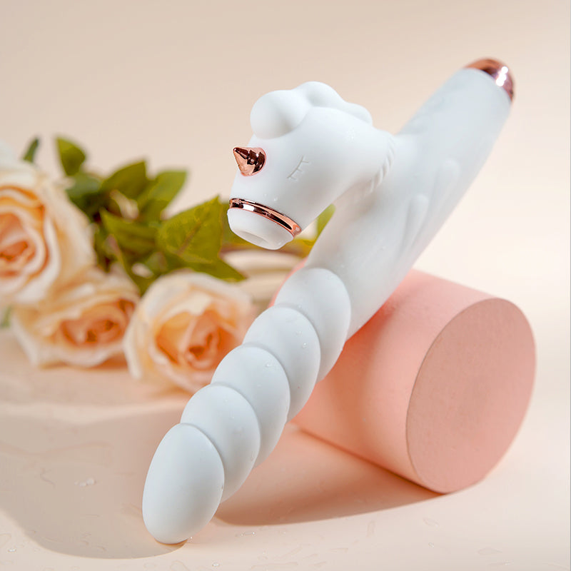 GALAKU® Unicorn Female vibrator Heating Dildo Machine Clitoris Sucker Massager Toy Sex