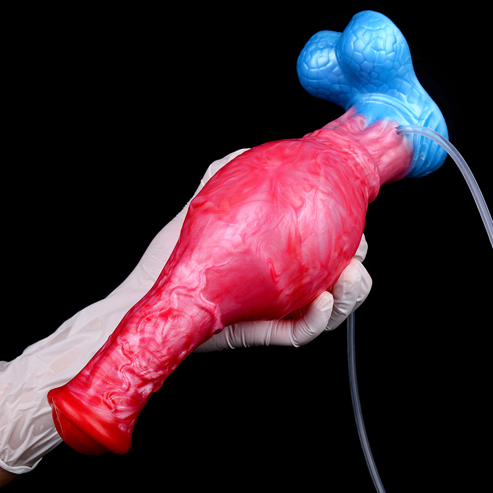 5255 Squeeze Inflatable Squirting Butt Plug Dildo