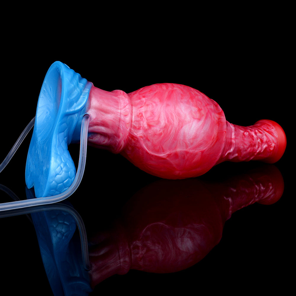 5255 Squeeze Inflatable Squirting Butt Plug Dildo