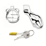 FRRK-183 Male Stainless Chastity Lock Cage Penis Cock Cage Belt Device