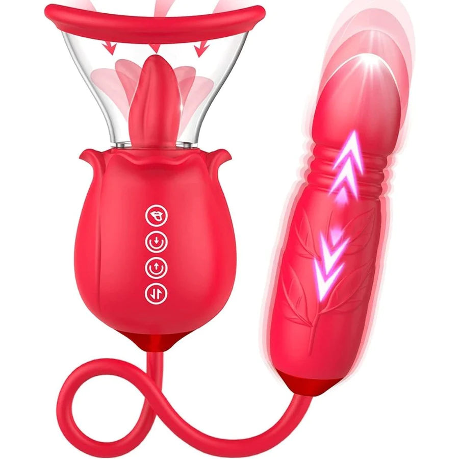 KKCAT 3 in 1 Upgrade Rose Stimulator to Hit all Hot Spots