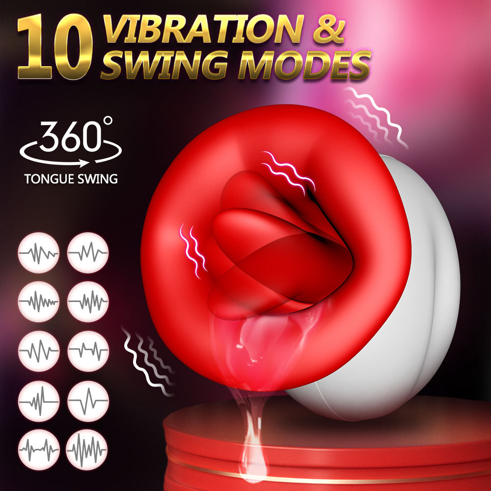 4 IN 1Big Mouth sex toys sucking swing clamping Vibrating