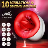 4 IN 1Big Mouth sex toys sucking swing clamping Vibrating