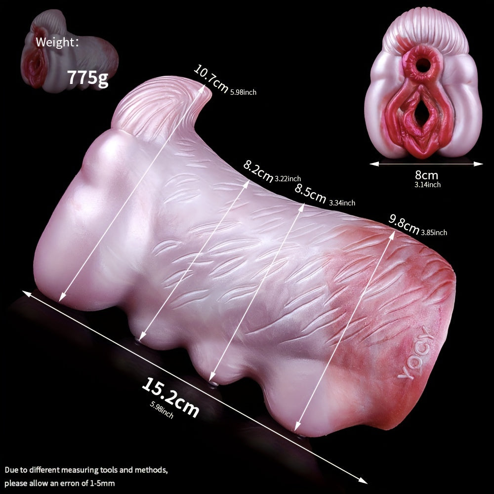 YOCY Fantasy Dual Channel Animal Silicon Pocket Pussy Penis Exercise Masturbator