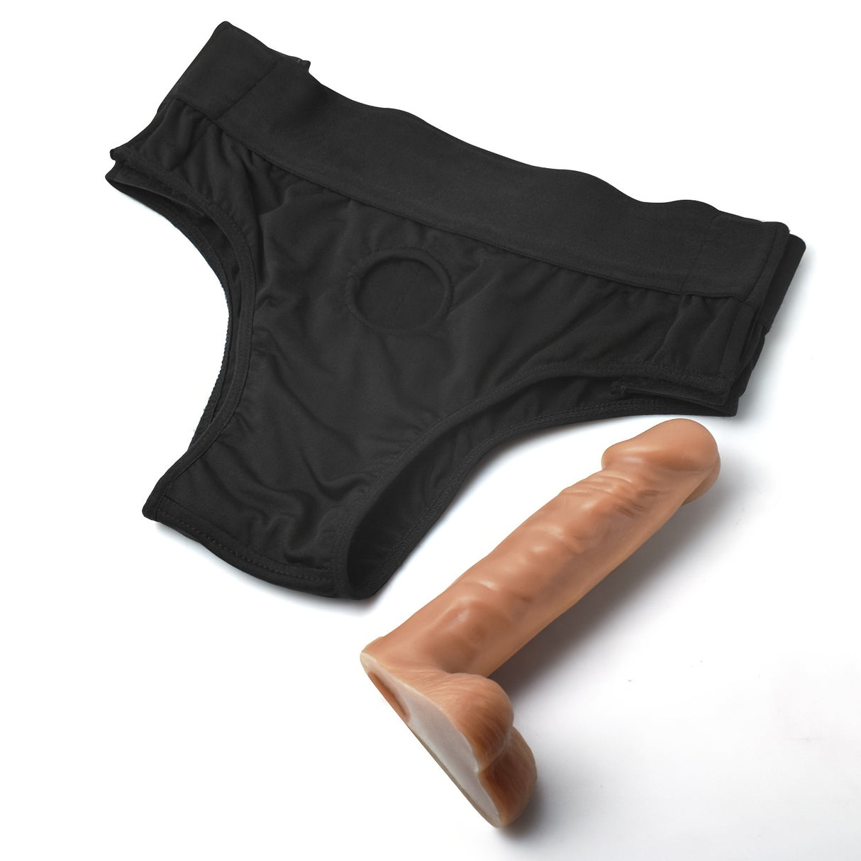 S106T Silicone Penis Sleeve With Pants Realistic Sheath Hollow Dildo