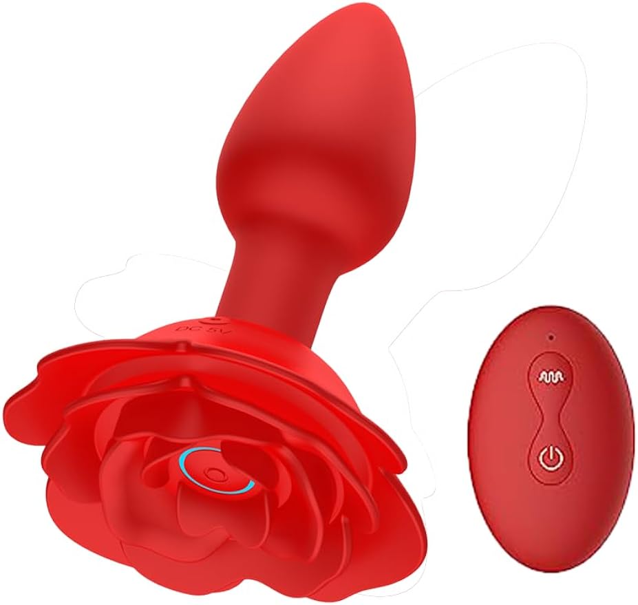 QiaRan@Vibrator Anal Butt Plug Male Prostate Massager Rechargeable Sex Toys for Men and women