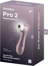 Satisfyer Pro 2 Generation 2 Touch-Free Clitoral Stimulation Air Pulse Vibrator