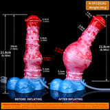 5242 Ejaculating Inflatable Dragon Dildo Anal Butt Plug