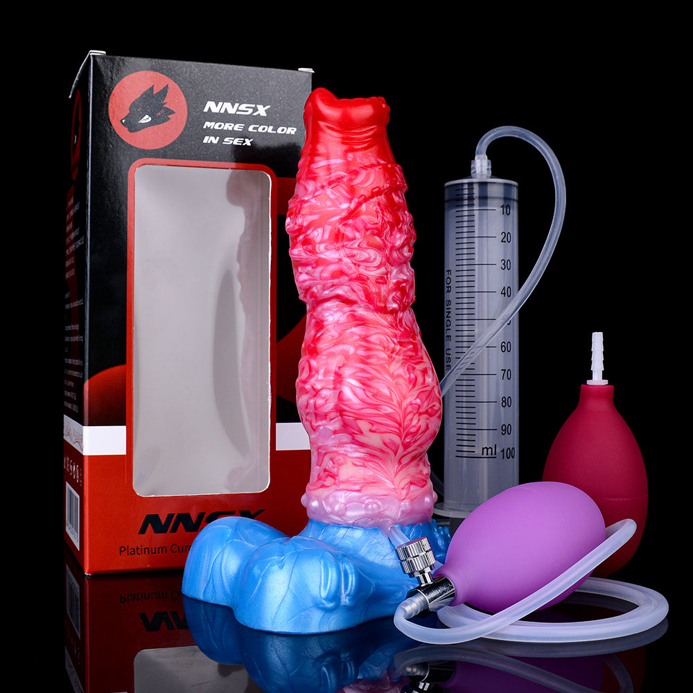 5243Inflatable Monster Squirting Dildo for women and men