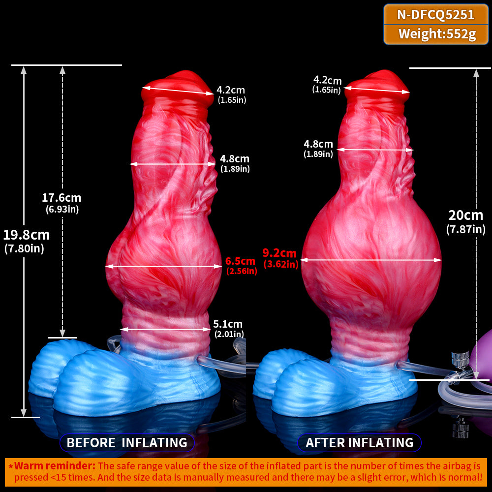 5251Silicone Horse inflating Dildo