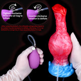 5257 Squirting Inflatable Dildo Butt plug Prostate Massager