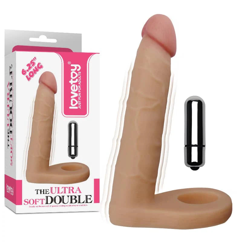 6.25" The Ultra Soft Double Vibrating Anal Dildo