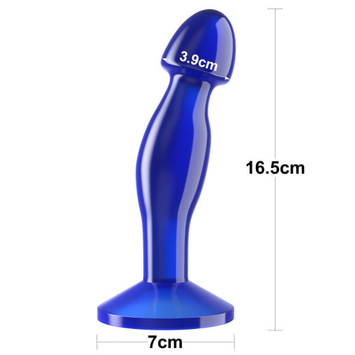 6.5'' Flawless glass Prostate anal Dildo