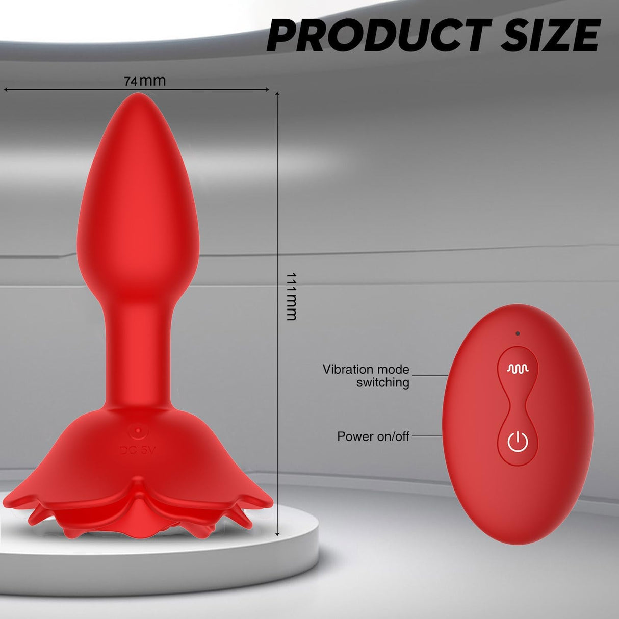 QiaRan@Vibrator Anal Butt Plug Male Prostate Massager Rechargeable Sex Toys for Men and women