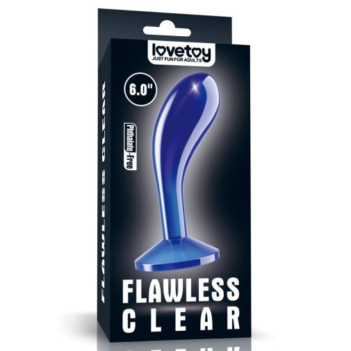 6'' Glass Flawless Prostate Butt Plug