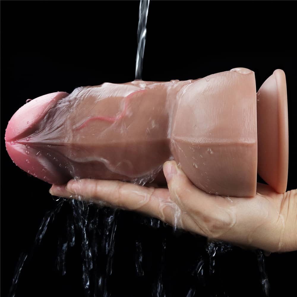 7'' Silicone Butt Plug Fat Dildo with Hyper-Realistic Veins