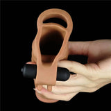 7.5" Dildo Extender Add 2 inches with Bullet Vibrator